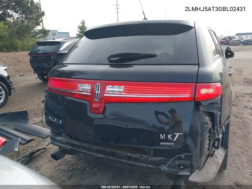 2016 Lincoln Mkt Ecoboost VIN: 2LMHJ5AT3GBL02431 Lot: 42193751