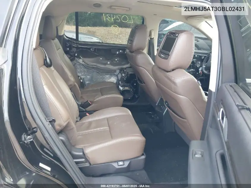 2016 Lincoln Mkt Ecoboost VIN: 2LMHJ5AT3GBL02431 Lot: 42193751