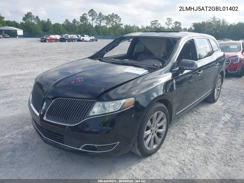 2016 Lincoln Mkt Ecoboost VIN: 2LMHJ5AT2GBL01402 Lot: 42420233