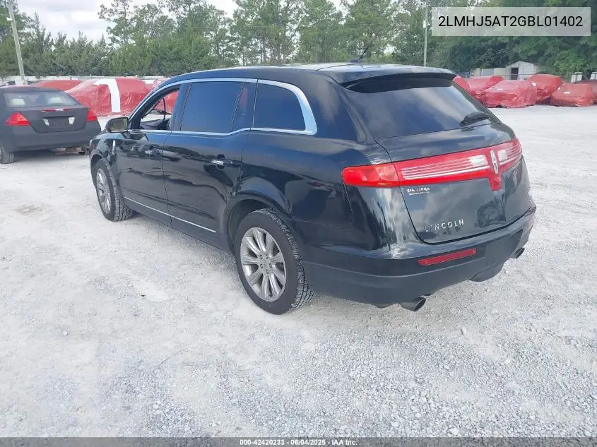 2016 Lincoln Mkt Ecoboost VIN: 2LMHJ5AT2GBL01402 Lot: 42420233