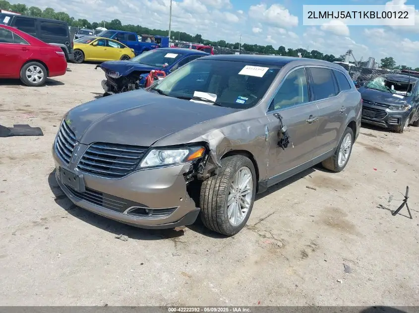 2019 Lincoln Mkt Reserve VIN: 2LMHJ5AT1KBL00122 Lot: 42222392