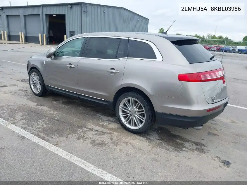 2019 Lincoln Mkt Reserve VIN: 2LMHJ5AT8KBL03986 Lot: 42307614