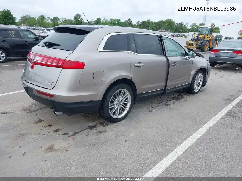 2019 Lincoln Mkt Reserve VIN: 2LMHJ5AT8KBL03986 Lot: 42307614