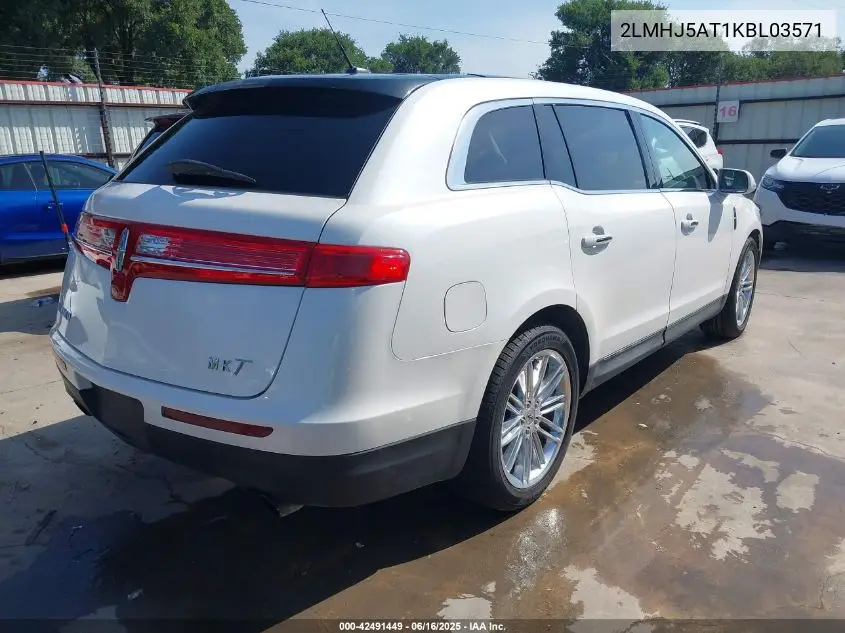 2019 Lincoln Mkt Reserve VIN: 2LMHJ5AT1KBL03571 Lot: 42491449