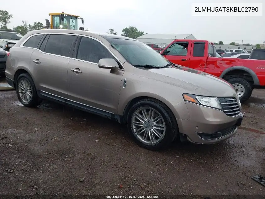 2019 Lincoln Mkt Reserve VIN: 2LMHJ5AT8KBL02790 Lot: 42661110