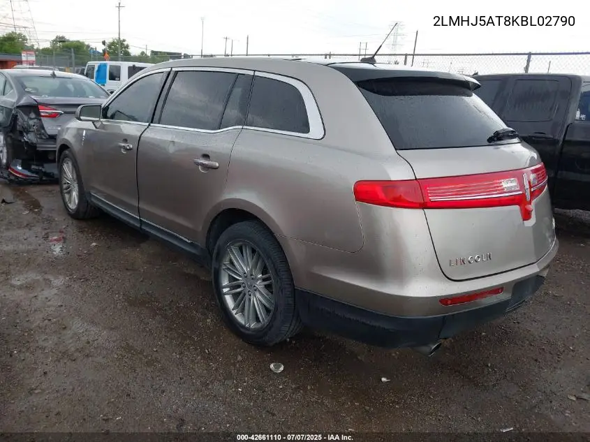 2019 Lincoln Mkt Reserve VIN: 2LMHJ5AT8KBL02790 Lot: 42661110