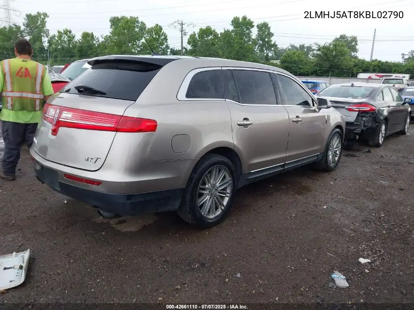 2019 Lincoln Mkt Reserve VIN: 2LMHJ5AT8KBL02790 Lot: 42661110
