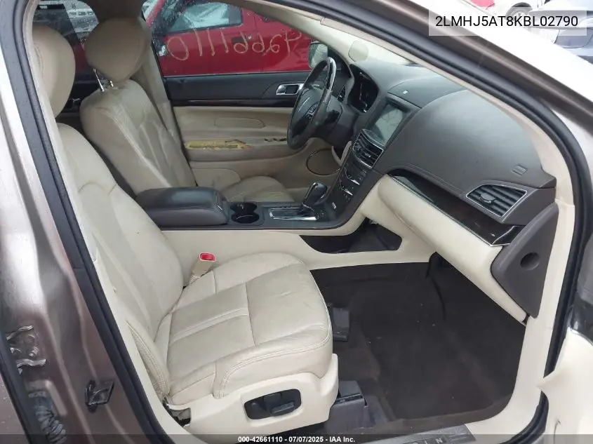 2019 Lincoln Mkt Reserve VIN: 2LMHJ5AT8KBL02790 Lot: 42661110