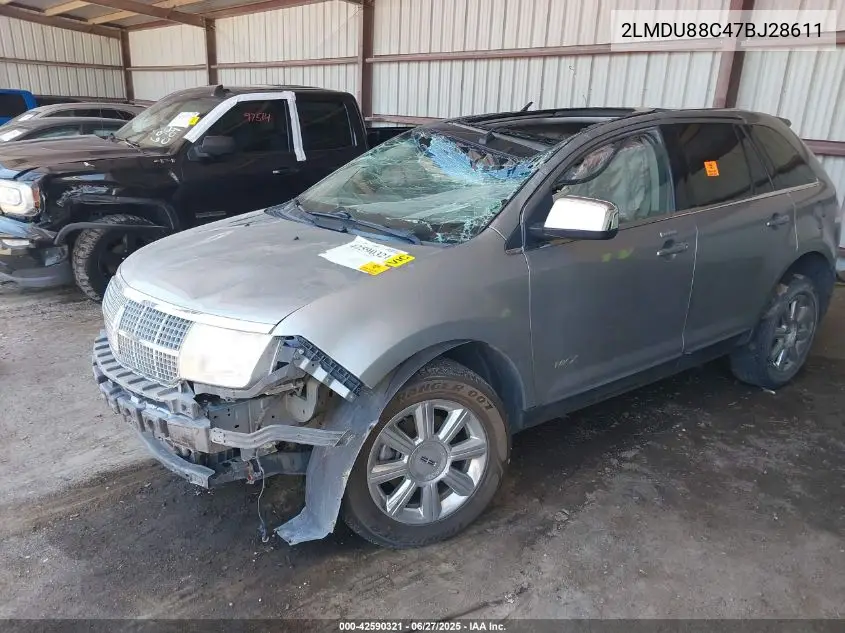 2007 Lincoln Mkx VIN: 2LMDU88C47BJ28611 Lot: 42590321