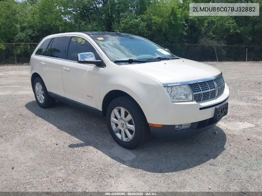 2007 Lincoln Mkx VIN: 2LMDU88C07BJ32882 Lot: 42599396