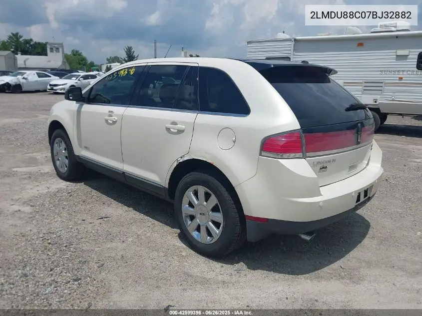 2007 Lincoln Mkx VIN: 2LMDU88C07BJ32882 Lot: 42599396