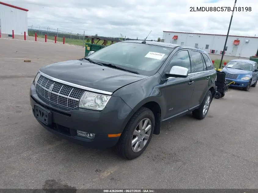2007 Lincoln Mkx VIN: 2LMDU88C57BJ18198 Lot: 42620498