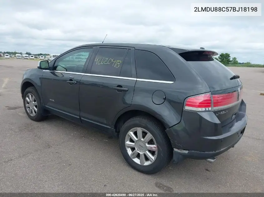 2007 Lincoln Mkx VIN: 2LMDU88C57BJ18198 Lot: 42620498