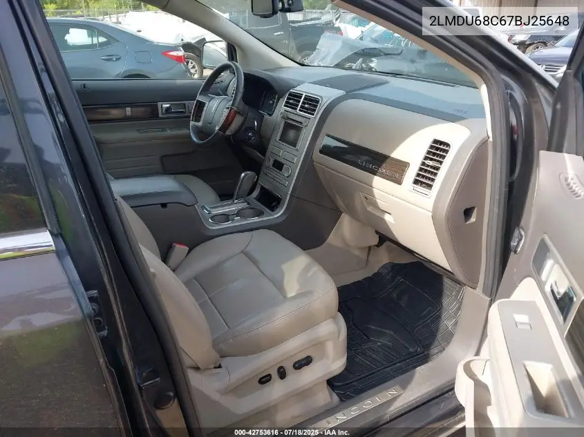 2007 Lincoln Mkx VIN: 2LMDU68C67BJ25648 Lot: 42753616
