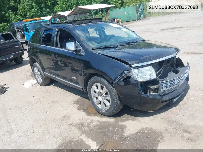2007 Lincoln Mkx VIN: 2LMDU88CX7BJ27088 Lot: 42771088