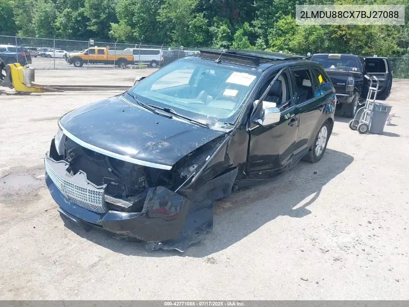 2007 Lincoln Mkx VIN: 2LMDU88CX7BJ27088 Lot: 42771088