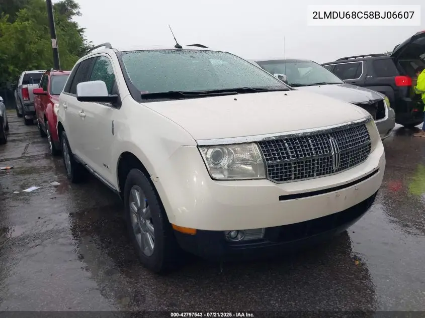 2008 Lincoln Mkx VIN: 2LMDU68C58BJ06607 Lot: 42797543
