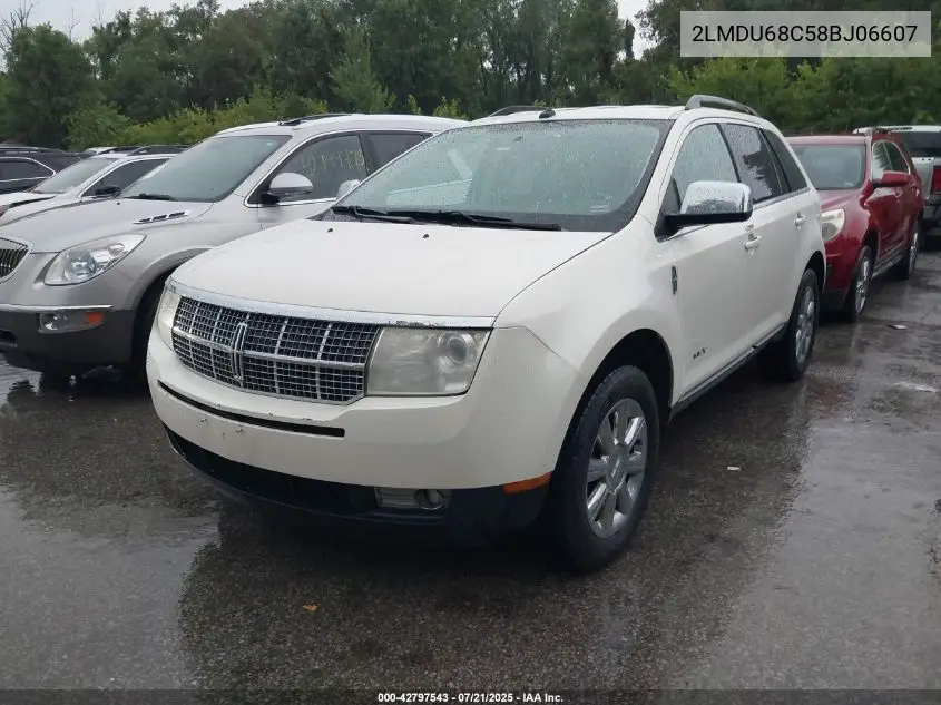 2008 Lincoln Mkx VIN: 2LMDU68C58BJ06607 Lot: 42797543