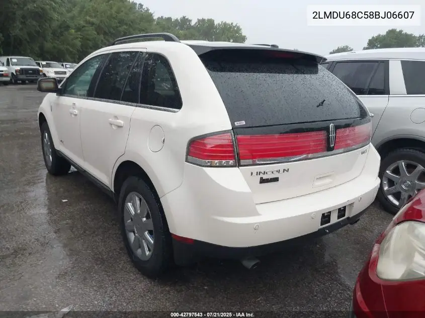 2008 Lincoln Mkx VIN: 2LMDU68C58BJ06607 Lot: 42797543