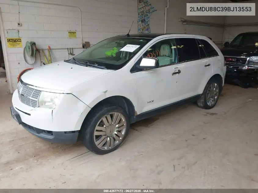 2009 Lincoln Mkx VIN: 2LMDU88C39BJ13553 Lot: 42577172