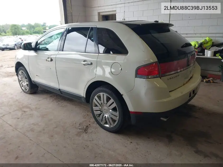 2009 Lincoln Mkx VIN: 2LMDU88C39BJ13553 Lot: 42577172