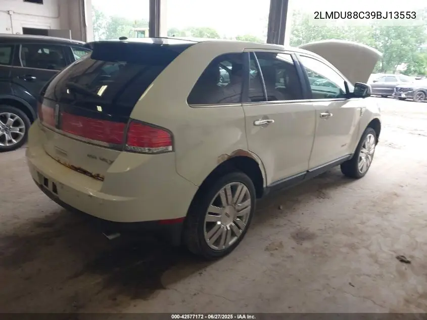 2009 Lincoln Mkx VIN: 2LMDU88C39BJ13553 Lot: 42577172