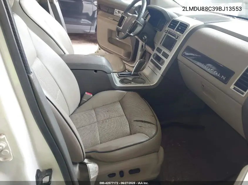 2009 Lincoln Mkx VIN: 2LMDU88C39BJ13553 Lot: 42577172
