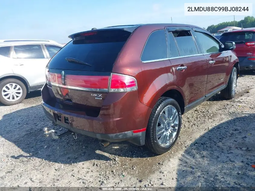 2009 Lincoln Mkx VIN: 2LMDU88C99BJ08244 Lot: 42612898