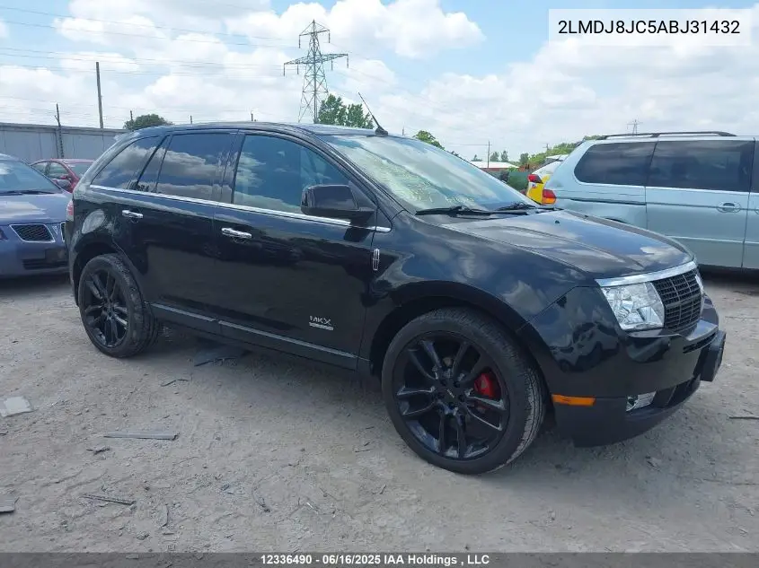 2010 Lincoln Mkx VIN: 2LMDJ8JC5ABJ31432 Lot: 12336490