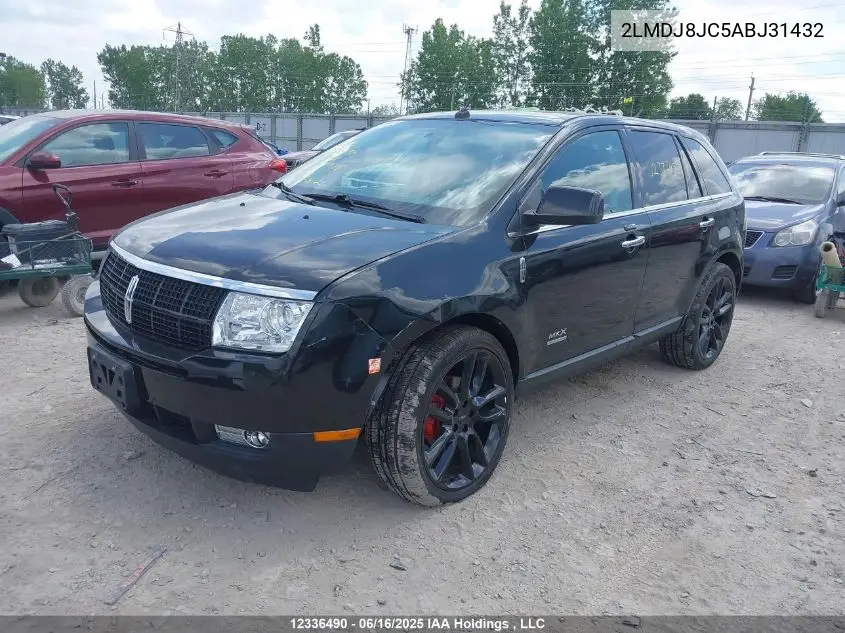 2010 Lincoln Mkx VIN: 2LMDJ8JC5ABJ31432 Lot: 12336490