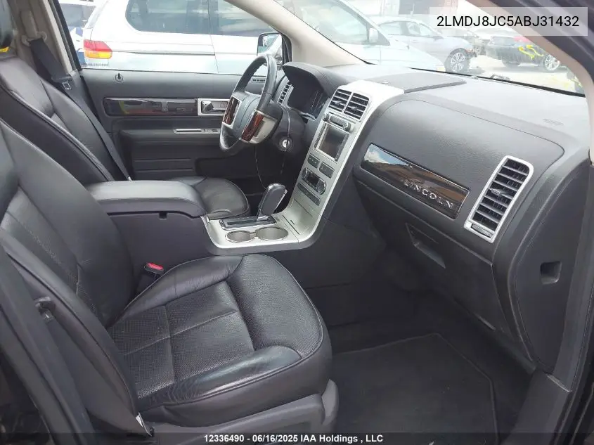 2010 Lincoln Mkx VIN: 2LMDJ8JC5ABJ31432 Lot: 12336490
