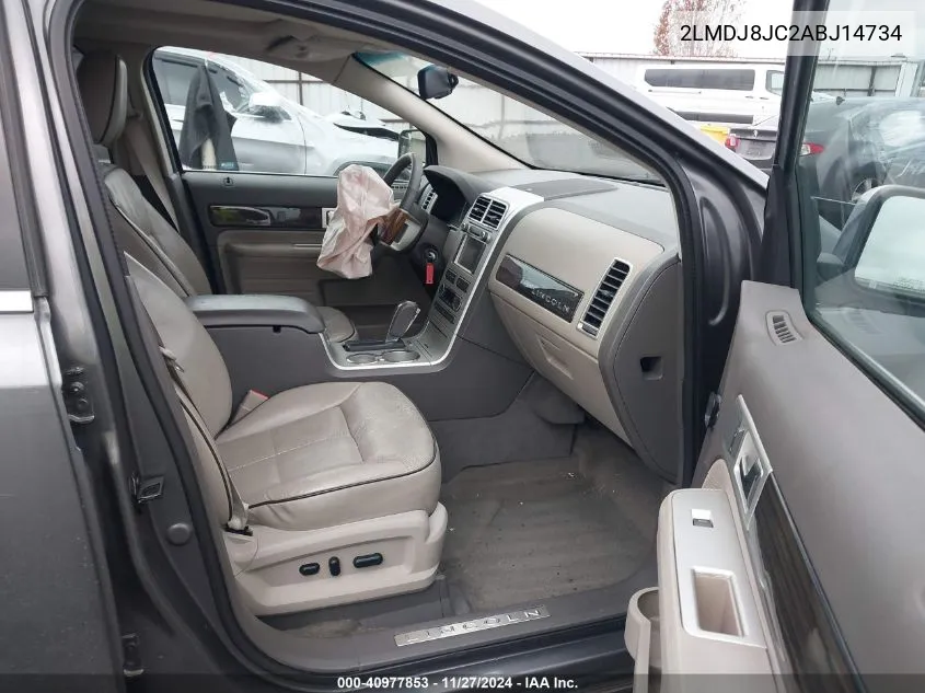 2010 Lincoln Mkx VIN: 2LMDJ8JC2ABJ14734 Lot: 40977853