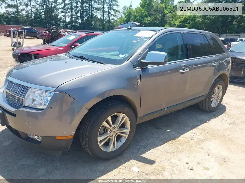 2010 Lincoln Mkx VIN: 2LMDJ6JC5ABJ06521 Lot: 42227653
