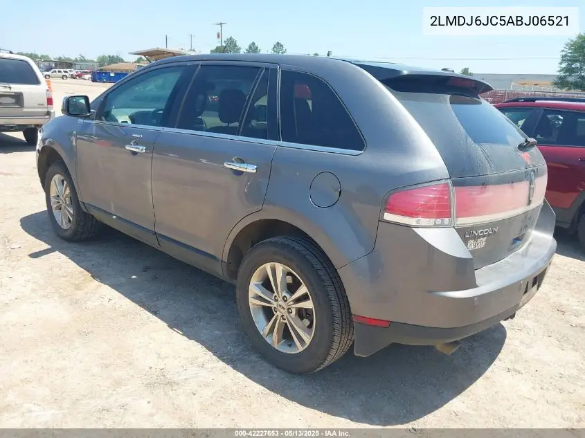 2010 Lincoln Mkx VIN: 2LMDJ6JC5ABJ06521 Lot: 42227653