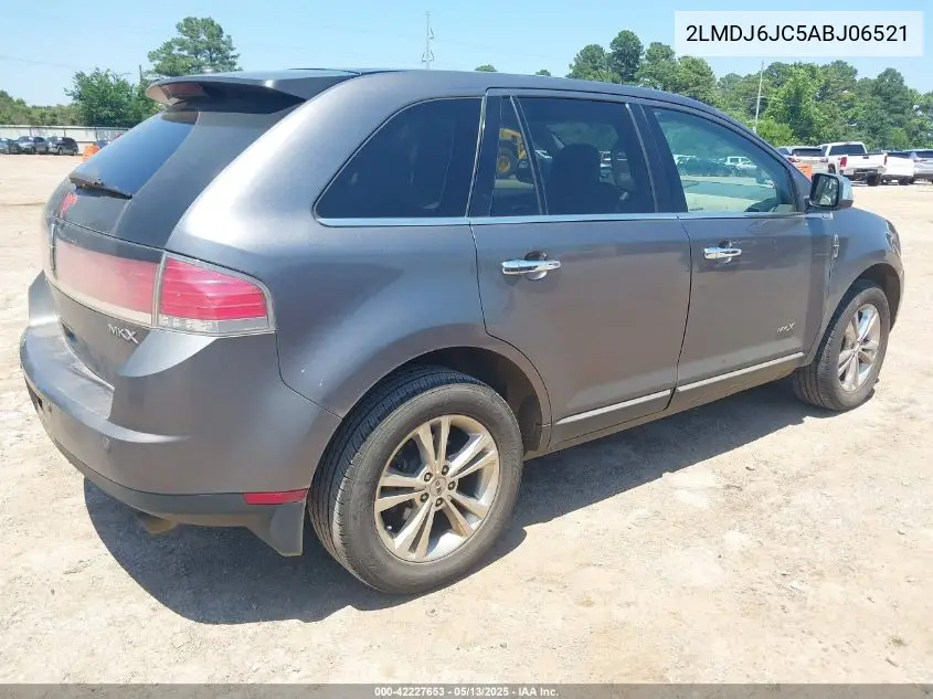 2010 Lincoln Mkx VIN: 2LMDJ6JC5ABJ06521 Lot: 42227653