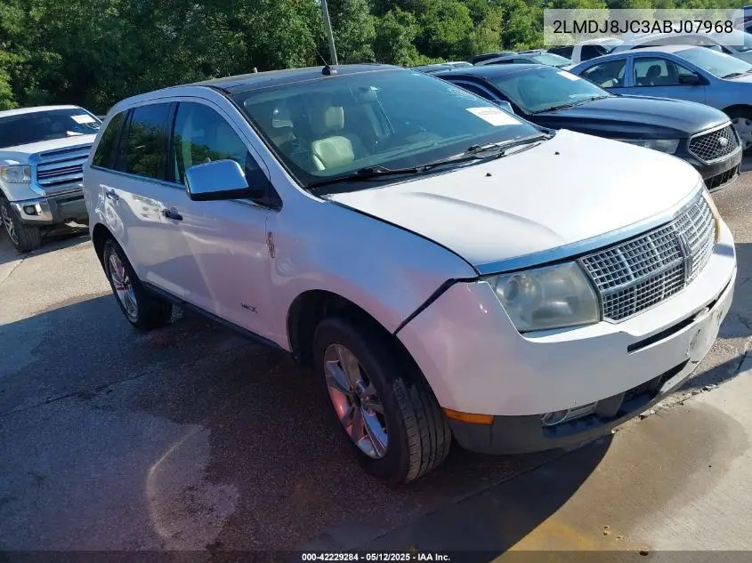 2010 Lincoln Mkx VIN: 2LMDJ8JC3ABJ07968 Lot: 42229284