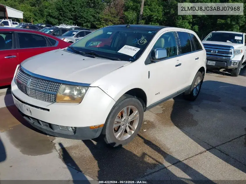 2010 Lincoln Mkx VIN: 2LMDJ8JC3ABJ07968 Lot: 42229284