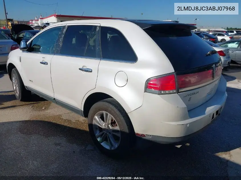 2010 Lincoln Mkx VIN: 2LMDJ8JC3ABJ07968 Lot: 42229284