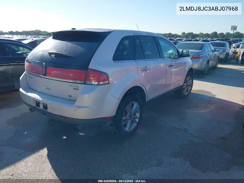 2010 Lincoln Mkx VIN: 2LMDJ8JC3ABJ07968 Lot: 42229284