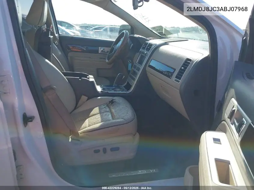 2010 Lincoln Mkx VIN: 2LMDJ8JC3ABJ07968 Lot: 42229284