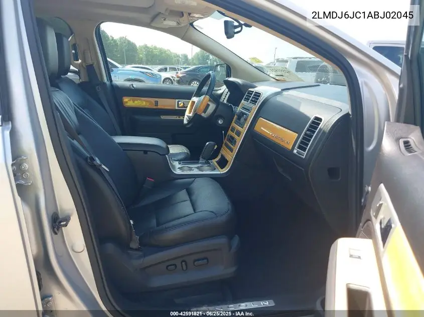 2010 Lincoln Mkx VIN: 2LMDJ6JC1ABJ02045 Lot: 42591821