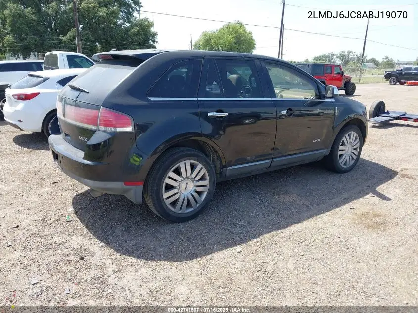 2010 Lincoln Mkx VIN: 2LMDJ6JC8ABJ19070 Lot: 42741507