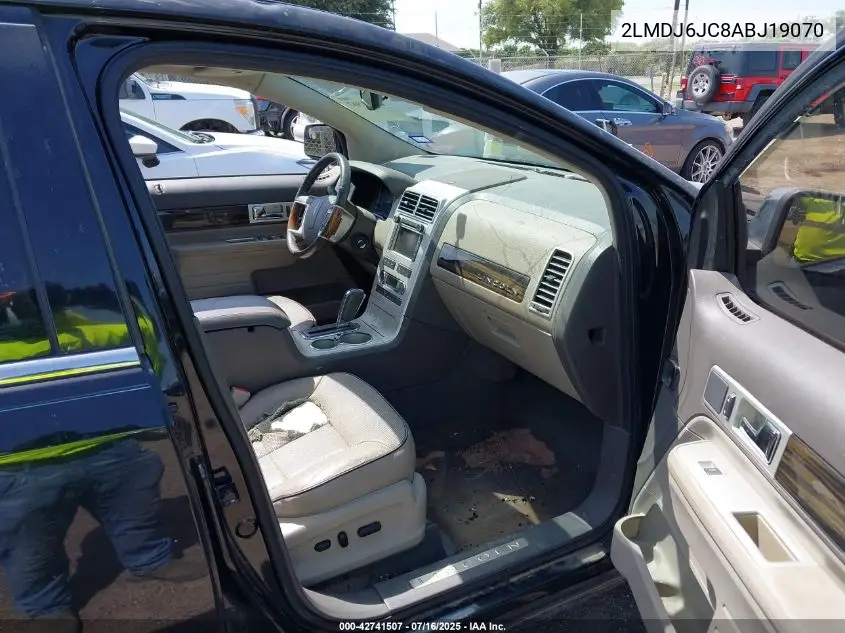 2010 Lincoln Mkx VIN: 2LMDJ6JC8ABJ19070 Lot: 42741507