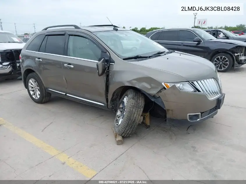2012 Lincoln Mkx VIN: 2LMDJ6JK3CBL08428 Lot: 42766521