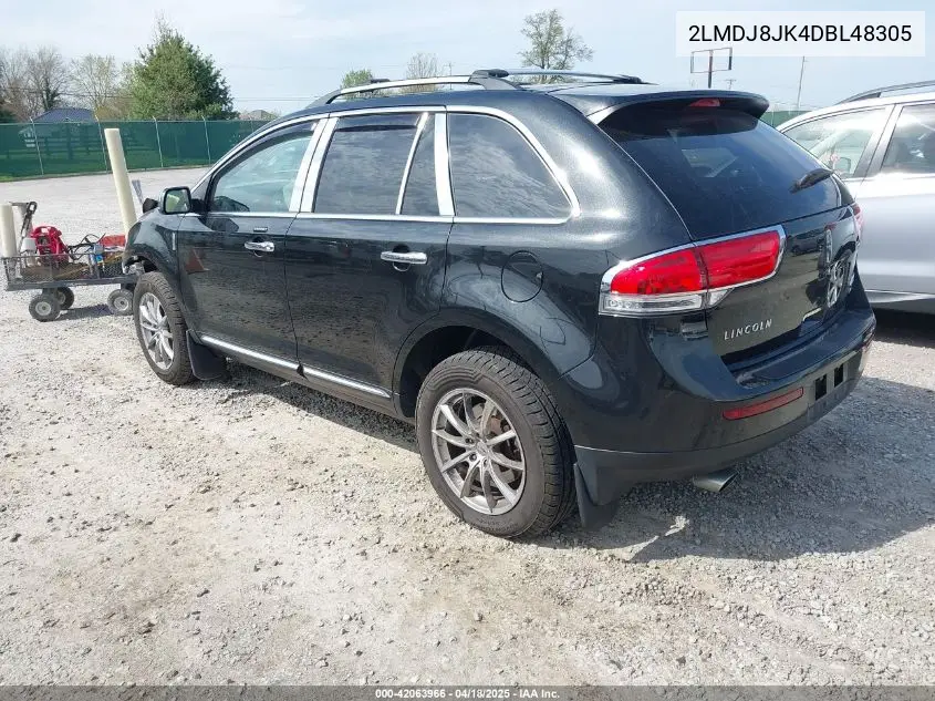 2013 Lincoln Mkx VIN: 2LMDJ8JK4DBL48305 Lot: 42063966