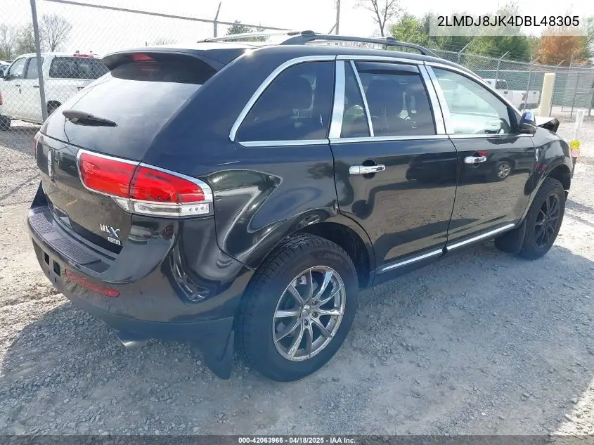 2013 Lincoln Mkx VIN: 2LMDJ8JK4DBL48305 Lot: 42063966