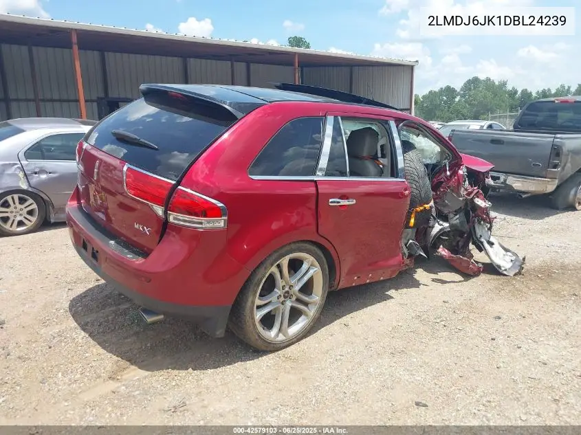 2013 Lincoln Mkx VIN: 2LMDJ6JK1DBL24239 Lot: 42579103
