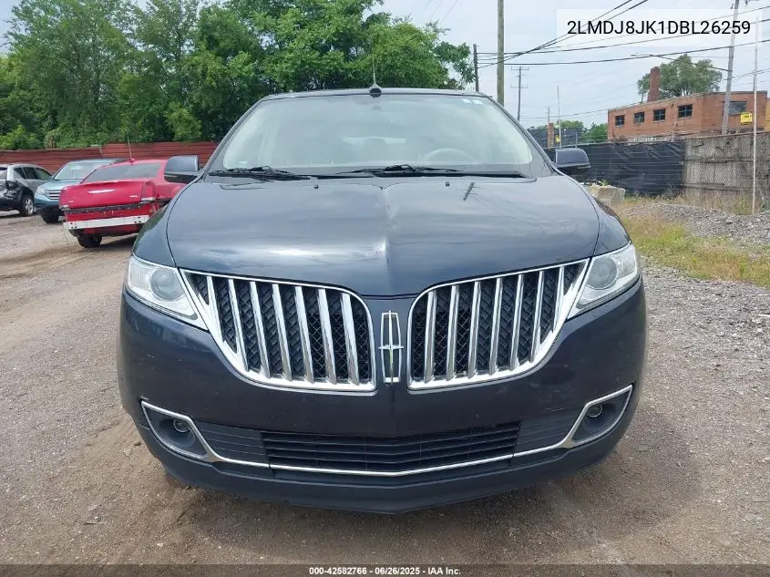 2013 Lincoln Mkx VIN: 2LMDJ8JK1DBL26259 Lot: 42582766