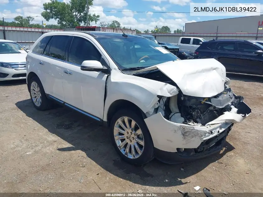 2013 Lincoln Mkx VIN: 2LMDJ6JK1DBL39422 Lot: 42596912