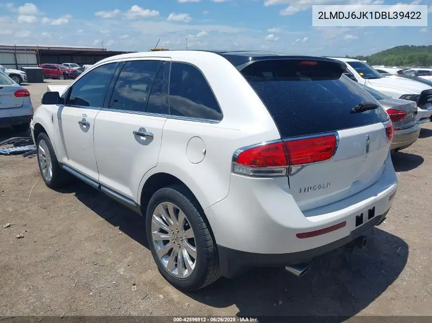 2013 Lincoln Mkx VIN: 2LMDJ6JK1DBL39422 Lot: 42596912